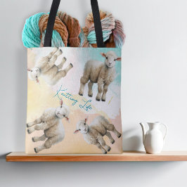 Stricktasche für Little Lambs oder Projekt-Tasche Tasche
