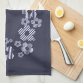 Strickte Blume Handtuch (Viertel Falte)