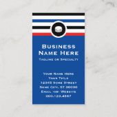 Strickte Chic Hamburger Visitenkarte (Rückseite)