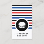 Strickte Chic Hamburger Visitenkarte (Vorderseite)