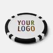 Strickte Clay-Poker-Chips mit dem Logo des Unterne Pokerchips (Einzeln)