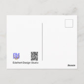 Strickte Crocusses werden bald gut auf Postkarte (Rückseite)