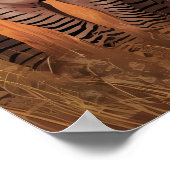 Strickte Einheit: Zebras Stehend zusammen Poster (Ecke)