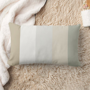 Strickte Elfenbein und Khaki Lumbar Accent Throw K Lendenkissen