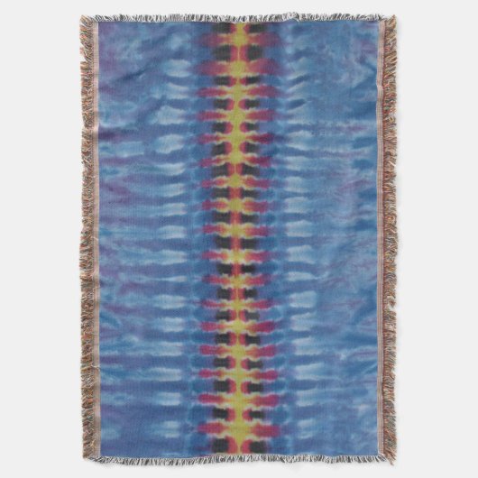 Strickte Gefärbte Krawatte Decke (Vorderseite Vertikal)