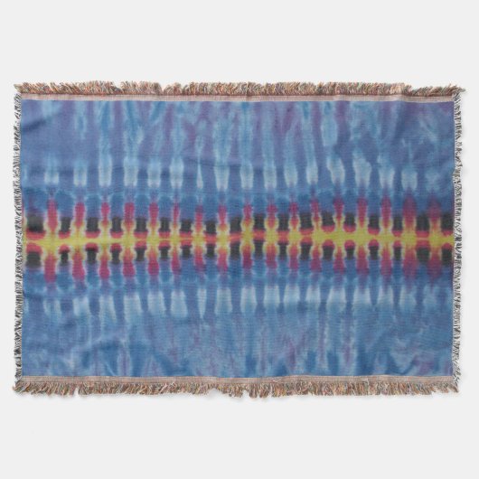 Strickte Gefärbte Krawatte Decke (Vorderseite)