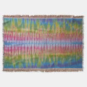 Strickte Gefärbte Krawatte Decke (Vorderseite)