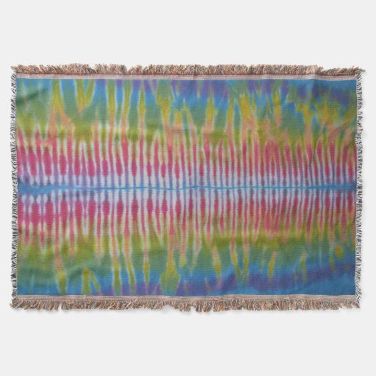 Strickte Gefärbte Krawatte Decke (Vorderseite)