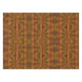 Strickte Herbstfarben Orange Black Green Modern Tischdecke (Vorderseite (Horizontal))