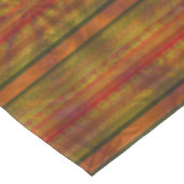 Strickte Herbstfarben Orange Black Green Modern Tischdecke (Schrägansicht)