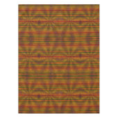 Strickte Herbstfarben Orange Black Green Modern Tischdecke (Vorderseite)