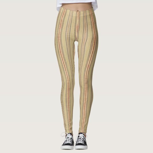 Strickte Imitate Vintage Regengewebe Leggings (Vorderseite)