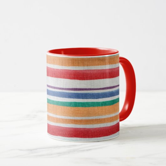 Strickte Keramik Tasse (VorderseiteRechts)