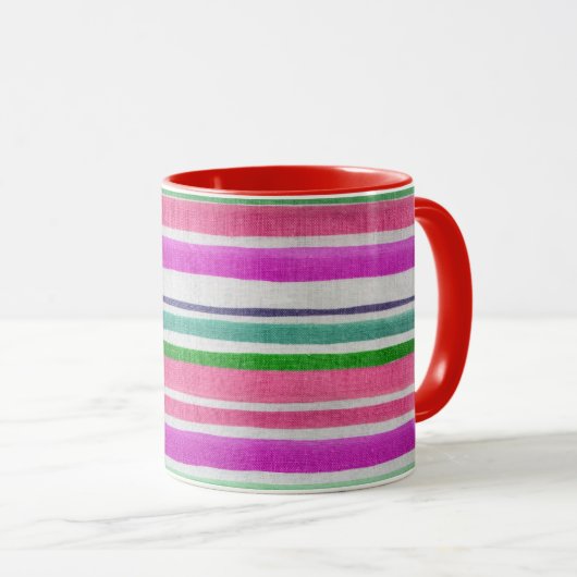Strickte Keramik Tasse (VorderseiteRechts)