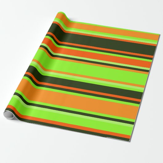 Strickte Limone, orangefarbene und Mandarine-Gesch Geschenkpapier (Ungerollt)