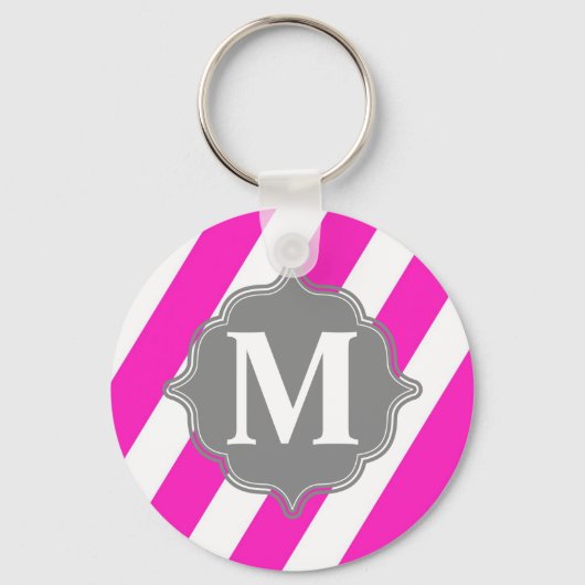 Strickte Monogramm-Schlüsselkette Schlüsselanhänger (Vorderseite)