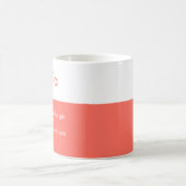 Strickte Personalisierte Kaffee-Tasse Kaffeetasse (Mittel)