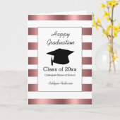 Strickte Rose Gold Abschluss Karte (Gelbe Blume)