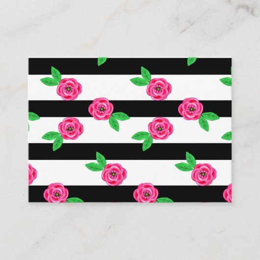 Strickte Rose Visitenkarte (Vorderseite)