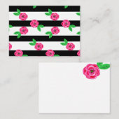 Strickte Rose Visitenkarte (Vorne/Hinten)