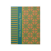 Strickte Stammruste, grüner, Aquamariner Notepad o Notizblock (Rotiert)