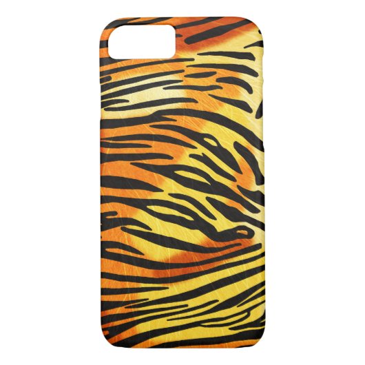 Strickte Tiger Fur Print Pattern Case-Mate iPhone Hülle (Rückseite)