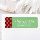 Strickte Weihnachtsbäume Snowflakes Adresse (Insitu)