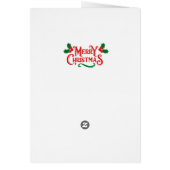 Strickte Weihnachtskarte (Hinten)