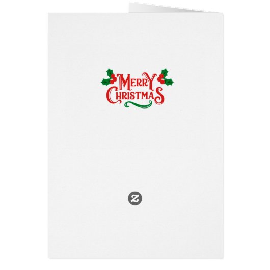 Strickte Weihnachtskarte (Hinten)