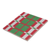 Strickte Weihnachtskeile Keramik Tile Fliese (Seite)