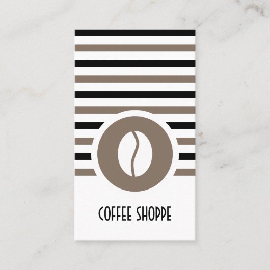 Strickter Chic Coffee Bean Loyalty Punch Treuekarte (Vorderseite)