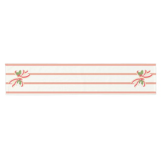 Strickter Tischläufer für Weihnachtsbäume - Vintag (Horizontal)