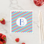 Stricktes Mit Monogramm Papier Napkins Serviette (Beispiel)