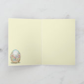 Stricktes Personalisiertes dekoratives Ostereier Karte (Innenseite)