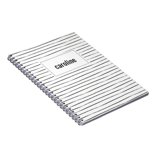 Stricktes Personalisiertes Notebook Notizblock (Rechte Seite)