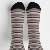 Stricktexturierter Herringbein Socken (Oben)