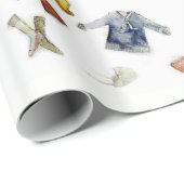 Strickwaren Giftwrap Geschenkpapier (Rolleneckpunkt)