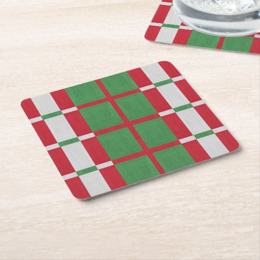 Strickwein Rechteckiger Pappuntersetzer (angewinkelt)