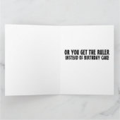 STRICT NUN MIT RULER FUNNY CATHOLIC BIRTHDAY KARTE (Innenseite)