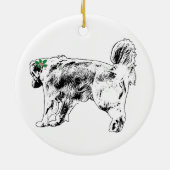 Stride auf der Zweigstelle Keramik Ornament (Hinten)