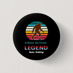 Stride Beyond Legend Sasquatch Amputierter Vintage Button