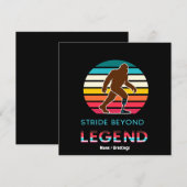 Stride Beyond Legend Sasquatch Amputierter Vintage Einladung (Vorne/Hinten)