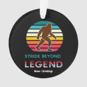 Stride Beyond Legend Sasquatch Amputierter Vintage Ornament (Vorderseite)