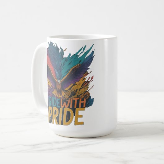 Stride mit Stolz Kaffeetasse (Vorderseite Links)