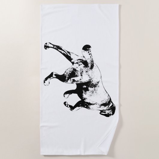 Stride & Shadow, Fall Textil Strandtuch (Vorderseite)