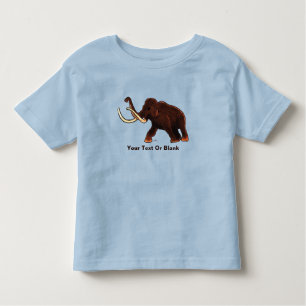 Striding Wooly Mammoth Kleinkind T-shirt