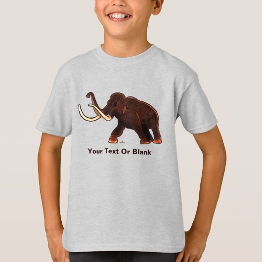 Striding Wooly Mammoth T-Shirt (Vorderseite)
