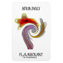 "Strikant Flamboyant" Flexibles Foto Magnet