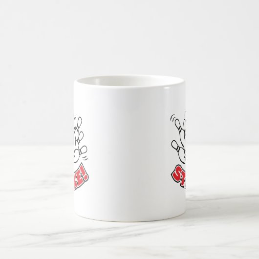 Strike - 10-Button-Bowling-Logo-Tasse Kaffeetasse (Mittel)
