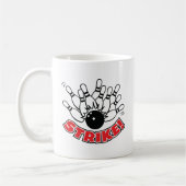 Strike - 10-Pin Bowling Logo Kaffeetasse (Links)